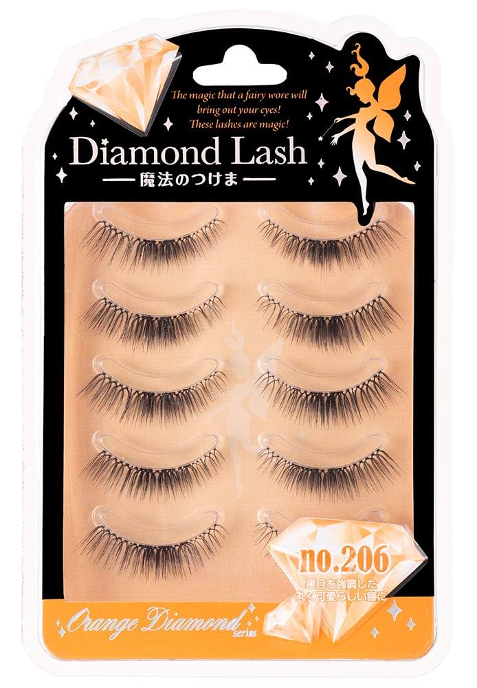ダイヤモンドラッシュ no.206 つけまつげ Diamond Lash Amazon | ダイヤモンドラッシュ Diamond Lash 【no.206】5ペア